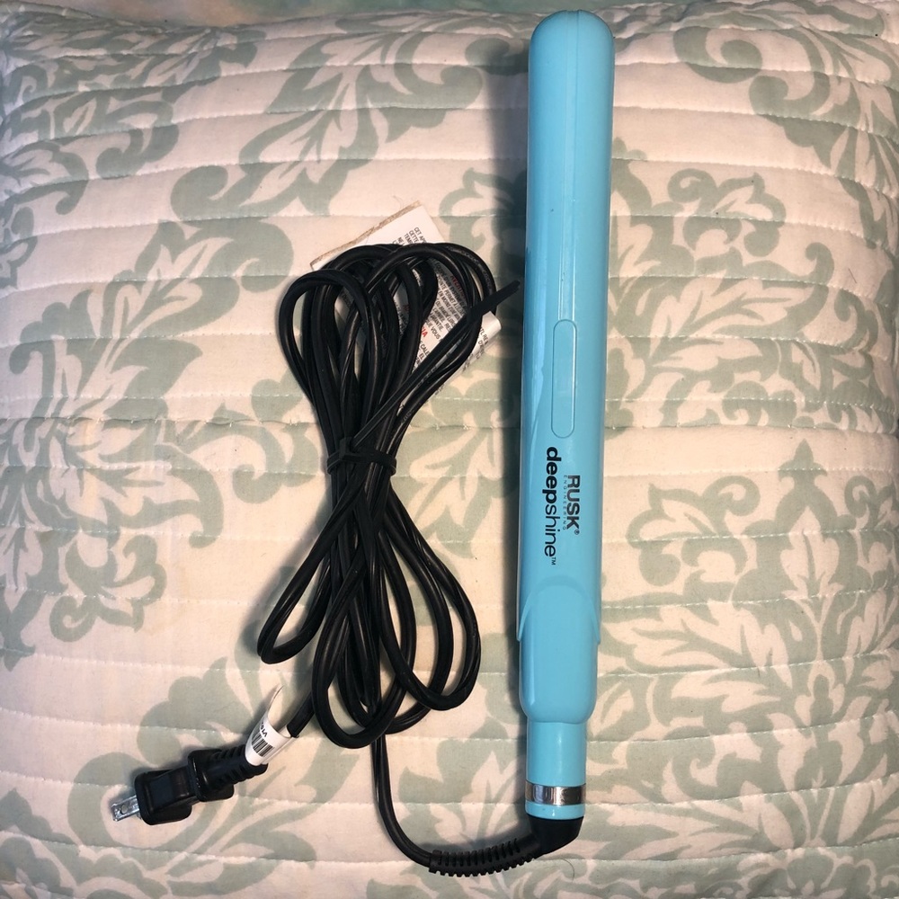 1” Aqua Blue Rusk Deep Shine Flat Iron